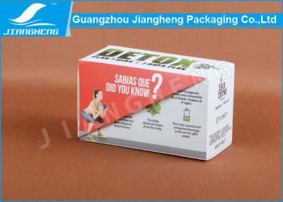 China Matte lamination gift tea box 350gsm coated paper for 40 bags with partitions for sale