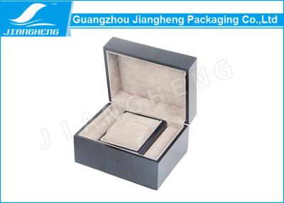 China Hot Foil Stamping Jewellery Gift Wooden Boxes Plain Gift Box With Hinged for sale