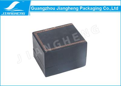 China Orange Sewing Men Watch Packaging Boxes , Luxury Watch Box With Velvet Pillow for sale