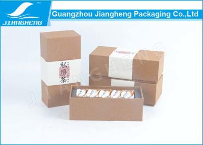 China Disposable Kraft Paper Tea Gift Boxes , Luxury Unique Tea Packaging Boxes for sale