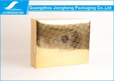 China Gold UV Pattern Cardboard Paper Perfume Gift Boxes With Customized Design for sale