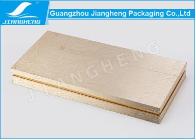 China Hot Stamping Cosmetic Packaging Boxes Gold Gift Environmentally Friendly Packaging for sale