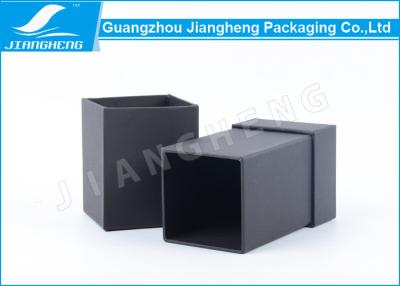 China Fashion Perfume Packaging Boxes Black Coated Paper Bottle Gift Boxes CB049 for sale