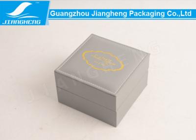 China Gold Hot Stamping PU Leather Luxury Watch Packaging Boxes With Velvet BV Approval for sale