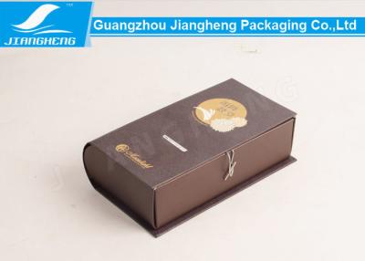 China Classical Cardboard Packing Boxes Book Shape Storage Box Foil Stamping Printing for sale