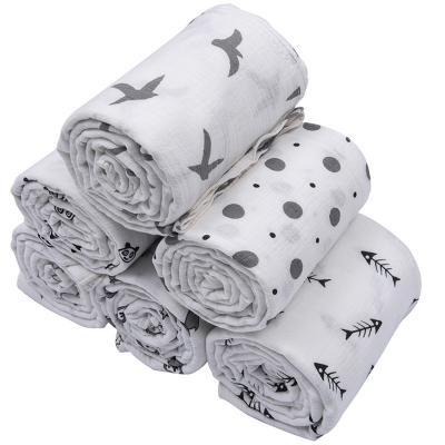 China New price disposable baby blanket bamboo&cotton muslin wrap baby receiving blanket for sale