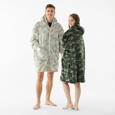 China Anti-Static Oversized Hoodie Cover For Women And Men Wearable Hoodie Covering Custom for sale