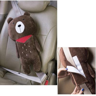 China New Design Anti-static Animal Cartoon Car Seat Belt Soft Comfortable Pillow For Kids for sale