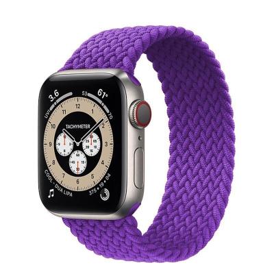 China Fanshion Sports KeepWin Adjustable Elastic Nylon Watch Bands 44mm 40mm 38mm 42mm For iWatch Bands Women Men Adjustable Braided Belt For Apple for sale