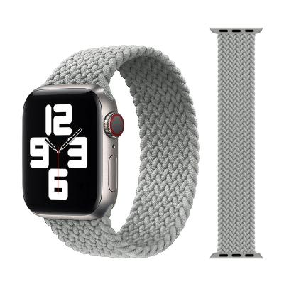 China Fanshion KeepWin Sport Braided Solo Loop Band For Apple Watch Strap 45 44 42 41 40 38 Mm Elastic Nylon Strap Apple Watch Series 7 SE 6 5 4 3 for sale