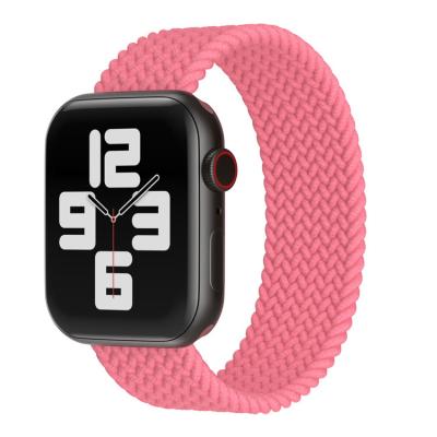 China Fanshion KeepWin Sport Braided Loop Nylon Fabric Solo Strap For Apple Watch Band 38mm 42mm 40mm Elastic Strap 44mm for sale