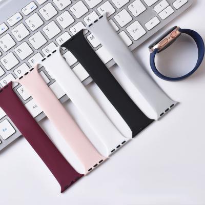 China Keepwin Wholesale Waterproof Silicone Sports Waterproof Smart Band 44 Millimeter 42mm 40mm 38mm Cute Watch Strap For Apple for sale