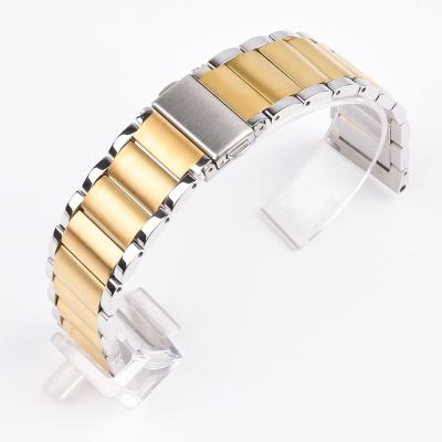 China Fanshion Keepwin Watch News Strap Stainless Steel Chain Watch Bands Classic Metal Three Beads For Samsung for sale