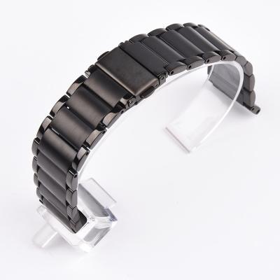 China Fanshion Keepwin 2020 18 20 22 Smart Beads 24mm Metal Smart Beads Watch Band Samsung Galaxy Stainless Steel Solid 3 Links Quick Release Bands for sale