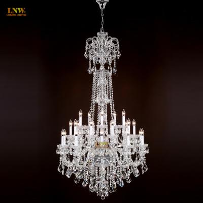 China Lnw Traditional Lighting Crystal Chandelier Villa Crystal Chandelier Lamp Crystal Lighting for sale