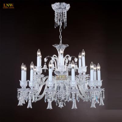 China High Quality Traditional 18 Lights Chandelier For Villa Hotel Application LED Large Chandeliers Luxury Crystal Chandelier for sale