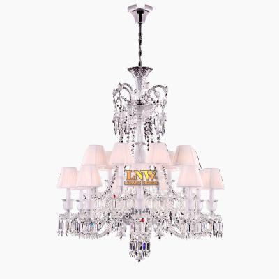 China Atmosphere Crystal Chandelier Crystal Clear Chrome Crystal Lighting Traditional Modern Ceiling Chandelier Light for sale