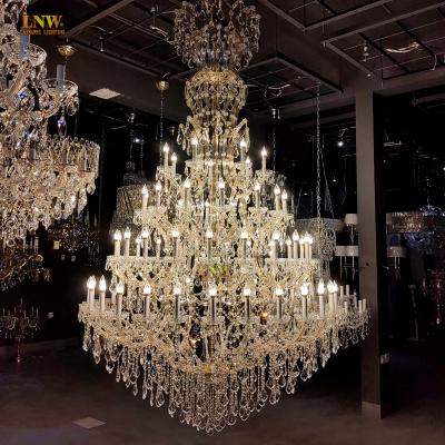 China Crystal Chandelier Light Maria Theresa Traditional Custom Chandelier Project Hotel Lobby Crystal Chandelier for sale