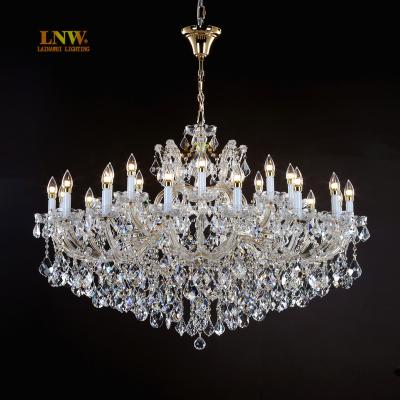 China New Maria Theresa Chandelier Hotel Modern Large Traditional Crystal Pendant Light Projector Luxury LED Decorative Lamp Crystal Chan for sale