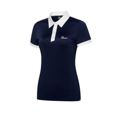 China Tourbon QUICK DRY Women's Golf Shirt Sports Short Sleeve Casual Thin Women's Breathable Shirt for sale