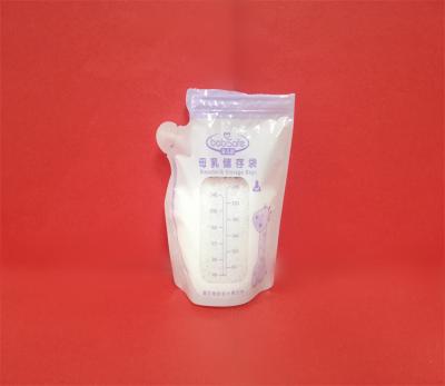 China China Factory Wholesale Disposable Special Shape Breastmilk Free Plastic Sachet 250ml BPA Free Packaging Bags For Breastmilk Storage for sale