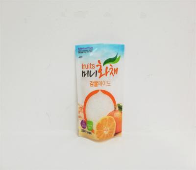 China 210ml Printing Disposable Plastic Bag Stand Up Pouch Custom Plastic Snack Bag For Fruits for sale