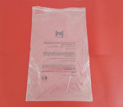 China Disposable clear plastic clothes bag popular resealable nylon/PE zipper clothes packaging plastic ziplock bag for clothes for sale