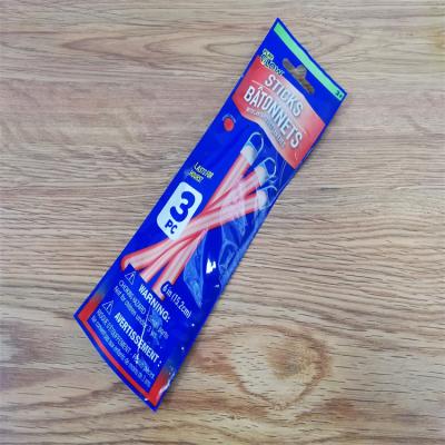 China Custom Printing Plastic Bag Three Sides Sealed Gravure Printing HDPE Tube Disposable Heat Sealed Plastic Bag With Airplane Punch Hole for sale