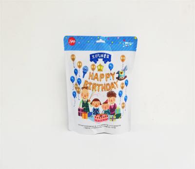 China Disposable Custom Printing Plastic Bag Stand Up Birthday Party Toy Plastic Bag With Airplane Punch Hole for sale