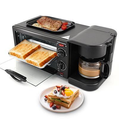 China Hotel Family Size Oven for Kitchen Office Home Use with Adjustable Time and Temperature 3 in 1 Breakfast Maker for sale