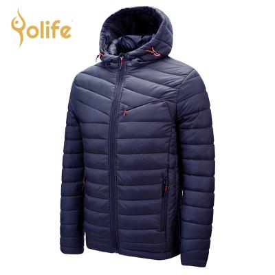 China Yolife Winter Jacket Men Parka Jacket Solid Color Mens Parka Coat Casual Hooded Jacket Anti-wrinkle Deep Warm Yolife for sale