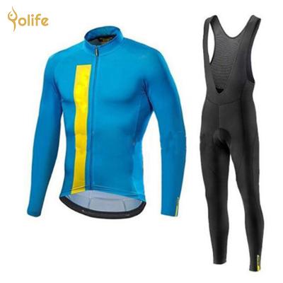 China Breathable Yolife 2021 Men Cycling Long Sleeve Tank Top Customize Pro Team Men Cycling Cycling Tank Top Men's Set for sale