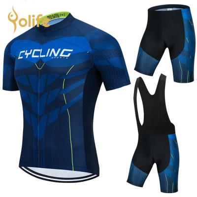 China Pro Cycling Jersey Set Maillot Ropa Ciclismo Breathable Cycling Jersey Ropa Ciclismo Sportswear Cycling Jersey Set Summer MTB Yolife Cycling Set for sale