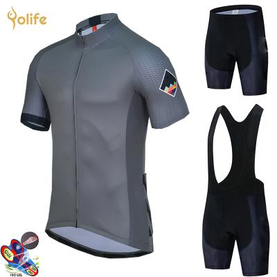 China Cycling Tank Top Yolife 2021 New Breathable Summer Set Tank Top Men's Long Sleeve Bib Kit Cycling Cycling Shirt for sale