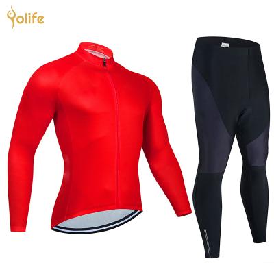 China Yolife 2021 Breathable Men's Cycling Clothing For Women Tank Top Solid Colors Men Tank Top Multi Sleeve Cycling Set Long for sale