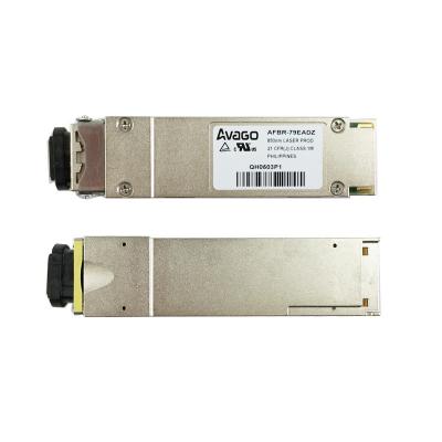 China 40G QSFP+ SR4 850nm 150m MTP / MPO Multimode Fiber Optical Module Avago Brand for sale