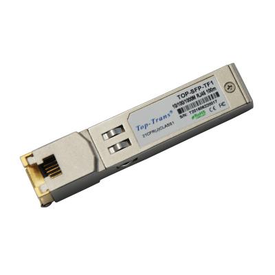 China Copper RJ45 SFP 1GbE 1000BASE-T Transceiver Mellanox MC3208411-T for sale