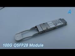 Optical 100G QSFP28 Module Transceiver 5.5W 60km Transmission Pluggable