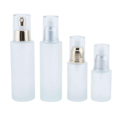 China Factory Empty 35ml 40ml 80ml 100ml Personal Care Frosted Spray Glass Perfume Bottle Container Cosmetic Bottle for sale