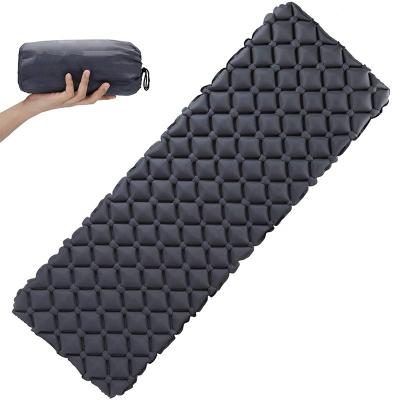 China Outdoor Travel Boosting Camping Mat Sleeping Pad Blow Up Comfortable Travel Inflatable Air Mattress for sale