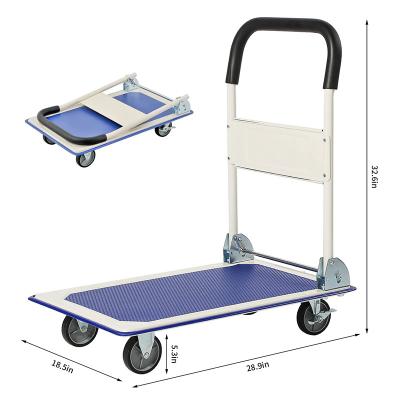 China Foldable Storage Platform Trolley Platform Hand Truck Heavy Duty Folding Platform Cart for sale