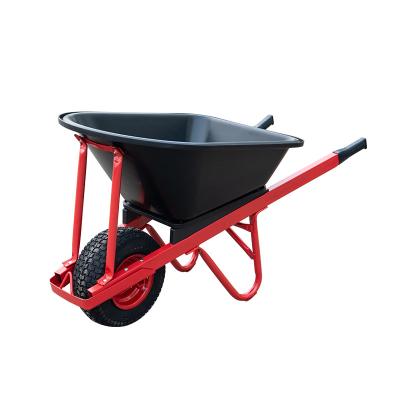 China Tools Wholesale Simple Tray Barrow With Signal Wheel Materials Plastic Plastic Industrial Heavy Duty Metal Farm Construction Garden Wheel for sale