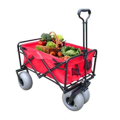 China New Style Cart New Style Mini Wagon Camping Trolley Four Bubble Wheel Lightweight Folding Portable Cart for sale