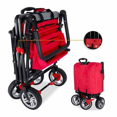 China Easy Folding Folding Utility Cart Foldable Kids Folding Trolley Folding Trolley With Table for sale