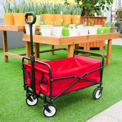 China Easy Folding Cart Folding Cart Beach Carry Beach Trolley Camping Folding Wagon for sale