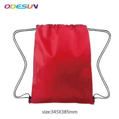 China New Waterproof Audti BSCI Audit Sedex 4P Polyester Material Promotional Colorful Drawstring Bag for sale