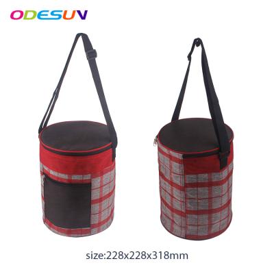 China New Outdoor Audti BSCI Audit Material Promotional Colorful 300D Polyester Sedex 4P Lunch Bag Material And Nonwoven Cooler Bag for sale