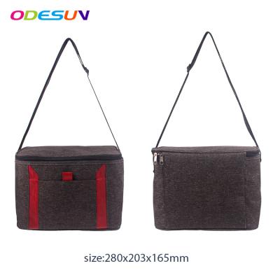 China New Waterproof Sedex 4P Snowflake 300D Nylon BSCI Audit Material Promotional Colorful Polyester Cooler Bag for sale