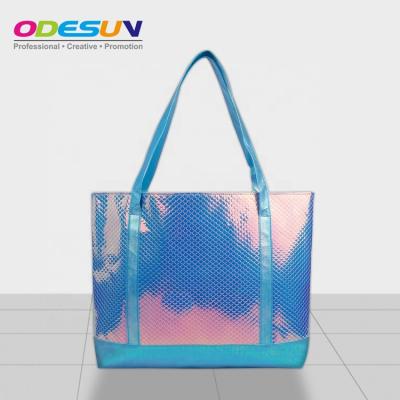 China Sedex 4 Pillars BSCI Audit 2019 Promotional Hot Sale Customer Handled Holographic Packaging Bag for sale