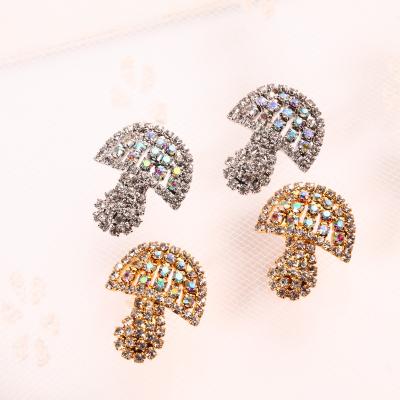 China Cheap New Fashion Jewelry Fashion Jewelry Circle Earrings Women Mushroom Brass Stud Earring Stud Factory Cheap for sale